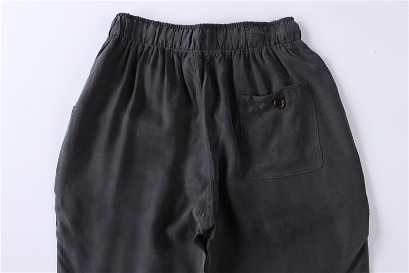 Trung quốc phong cách mùa hè nam quần âu phần mỏng lụa trung niên lỏng kích thước lớn lụa đồng ammonia nam cắt quần shop quần áo nam