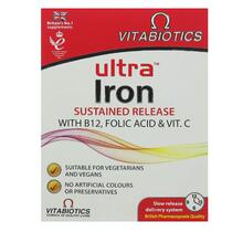 British Double Crown Shop VITABIOTICS Ultra Iron Adult Children Pregnant with Vitamin 12 Supplements Iron