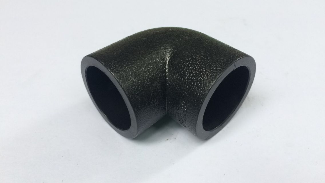 PE pipe fitting PE elbow 202532 straight bending bearing insert butt hot melt pipe piece black new material outdoor water supply pipe elbow