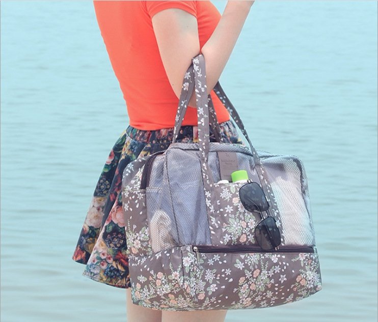 New beach swimming bag dry and wet separation men and women waterproof storage bag large-capacity bath bathrobe bag wash bag