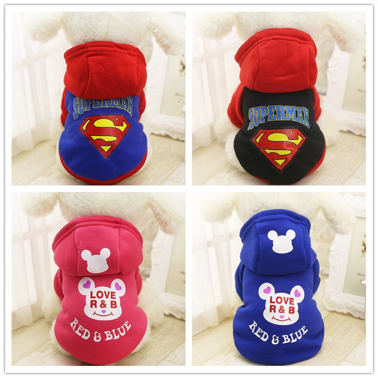Pet Clothes Autumn and Winter Plush Sweater Dog Clothes Teddy Cat Clothes Cartoon Two-legged Sweater Pet Sweater