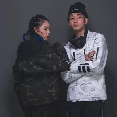 TOLASMIK camouflage Tang padded jacket ski baseball jacket waterproof street hip hop men and women