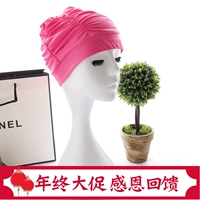 Mũ bơi nữ tóc dài thời trang Hàn Quốc dễ thương mũ bơi lớn nam mũ vải người lớn không bơi đầu - Mũ bơi mũ bơi silicon