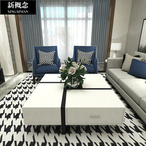 2020 new small TV cabinet with drawer minimalist coffee table combination light luxury style modern simple living room