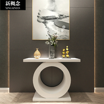 The door to the door porch cabinet home Italian porch table living room into the house light luxury fantasy cabinet table against the wall Feng Shui