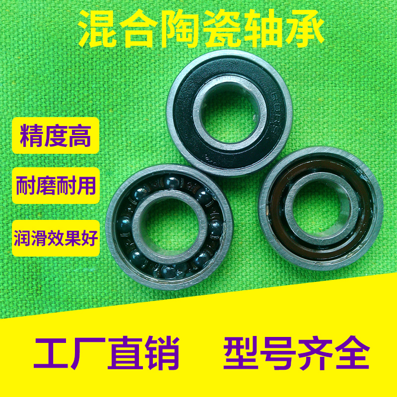 Hybrid ceramic ball bearings S6200 6201 6202 6203 6204 6205 2RS stainless steel ferrule