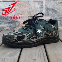 3537 Jiefang shoes mens woodland canvas shoes lace-up low-top breathable hiking outdoor sports shoes non-slip soft sole rubber shoes