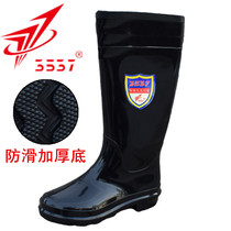 3537 rain shoes mens high water shoes rain boots waterproof car wash shoes and shoes rubber shoes high labor insurance thick bottom non-slip shoes
