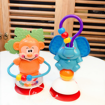 Baby table Toys Three-color rotating Ferris wheel dining chair baby with suction cup to feed the diner One year old children shake the bell