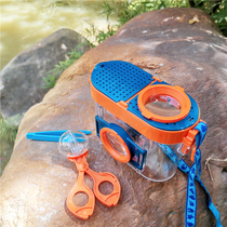 Children with Magnifier Bio Watch Jar Baby Outdoor Exploring Insect Fish Shrimp Collector Box Puzzle Toys