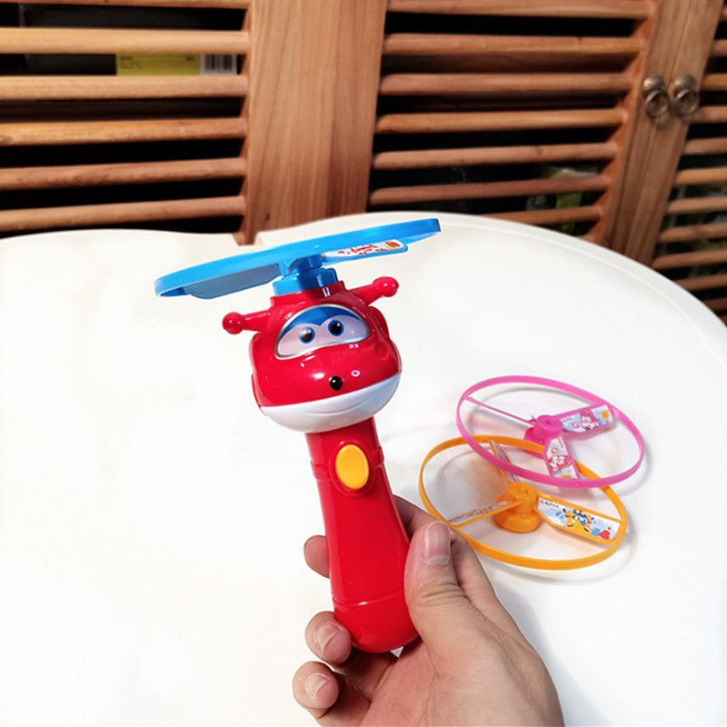 Super Fly-Man Bamboo Dragonfly Balance Launch Flying Saucer Drone Children Gift Ledica Cartoon Cartoon Ojie Toy