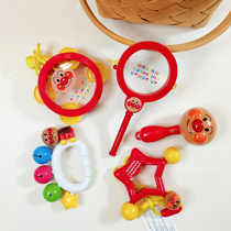 Bread Superman Newborn Baby Soothing Toy Five Stars Rattle Rattle Drummer Sand Hammer Hands for 0-6 Months