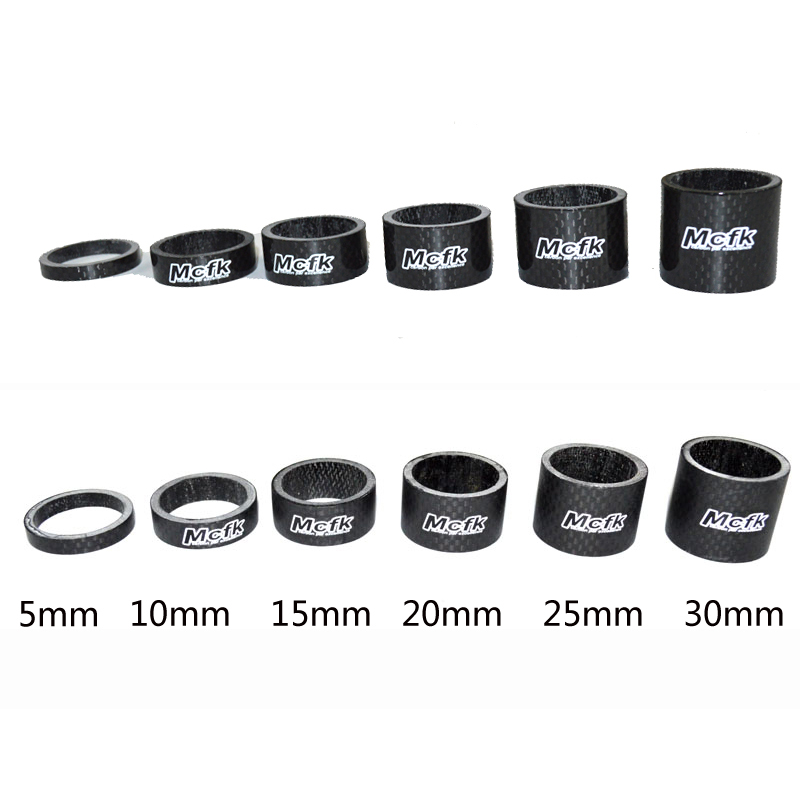 MCFK carbon fiber bowl washer bicycle mountain road bike front fork upper tube washer 28 6mm