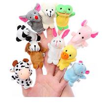 Infant enlightenment Early to the baby Storytelling Mini Cartoon Small Animals Zodiac Zodiac Finger Occasionally Plush Toy New