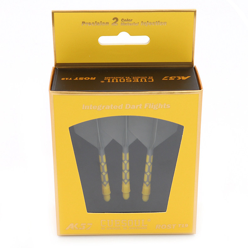 товар из китая rost t19飞镖尾翼双色镖叶耐用配件飞标一体固定尾巴标翼多色2ba Wei Masi