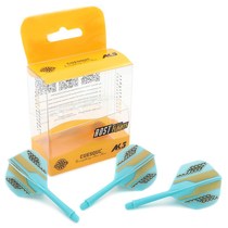 3-pack of AK5 anti-fall integrated dart leaf pattern fixed small square leaf label leaf competition grade tail wing accessories