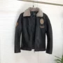 Taipa da nam chống quạt xe cộng với cotton dày áo khoác phi công cỡ lớn màu đen ấm áo khoác áo khoác nam
