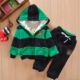Đàn ông và phụ nữ trẻ em 1-2-3-4-5 tuổi mùa thu và mùa đông mẫu thể thao cotton dày cộng với áo nhung trẻ em phù hợp với trẻ em quần dài cho bé gái