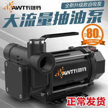 Oil pump electric 12v24v220v diesel high-power pumping machine Small tanker large flow self-priming pump