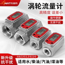 Cavit turbine flowmeter anti-interference diesel gasoline methanol kerosene water electronic digital display liquid meter