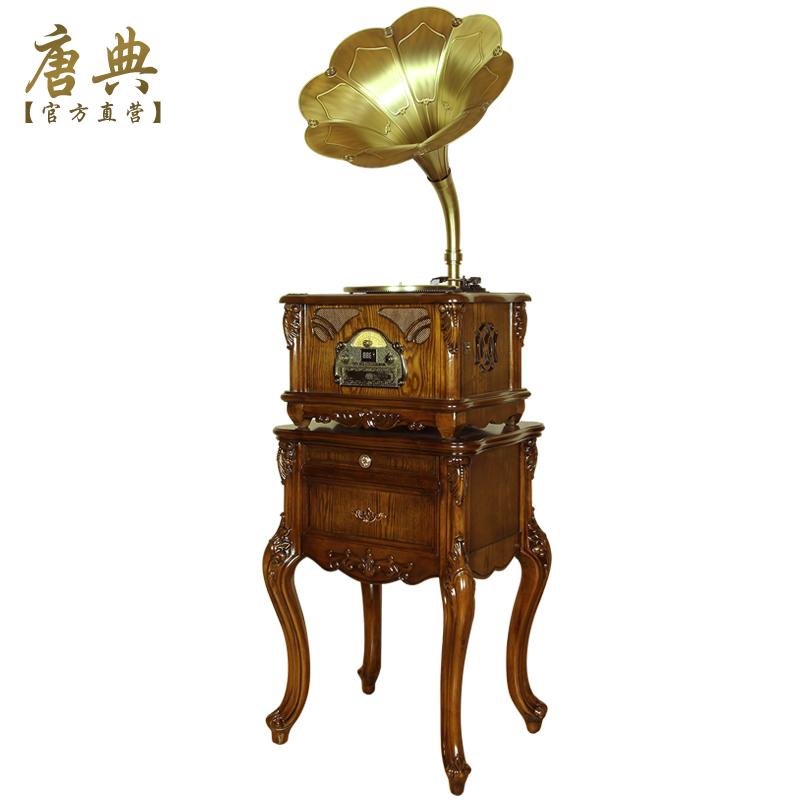 đầu đĩa than liền amply	 Tang Dian F-163 sừng lớn máy ghi âm cổ retro máy ghi âm vinyl siêu trầm âm thanh cổ điển 	kệ đầu đĩa than