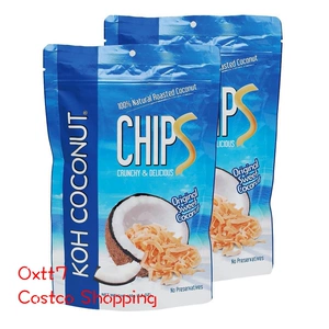 Costco Thai Cool Coconut Koh Оригинальный хрустящий хрустящий кокосовый лист 160 грамм*2 хрустящий кокосовый кокосовый клочок