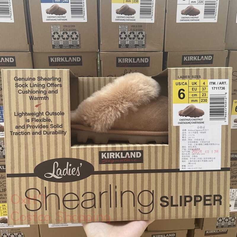 Shanghai Costco Kirkland Sheepskin Anti-Slip Women's Slippers in Stock for Immediate Dispatch Shanghai Costco Kirkland Sheepskin Anti-Slip Women's Slippers in Stock for Immediate Dispatch