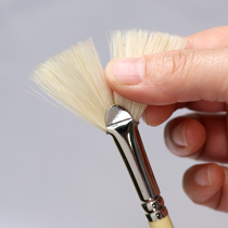 Imported British Windsor Newton artist bristle oil brush acrylic single long flathead hazelnut hook line fan pen