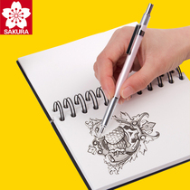 Japan imported cherry blossom automatic pencil 0.3 0.5 metal color pole hand-drawn manga drawing design activity core