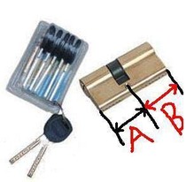 Constant door matched security door lock core AB lock core computer plug core lock (full copper 90mm)