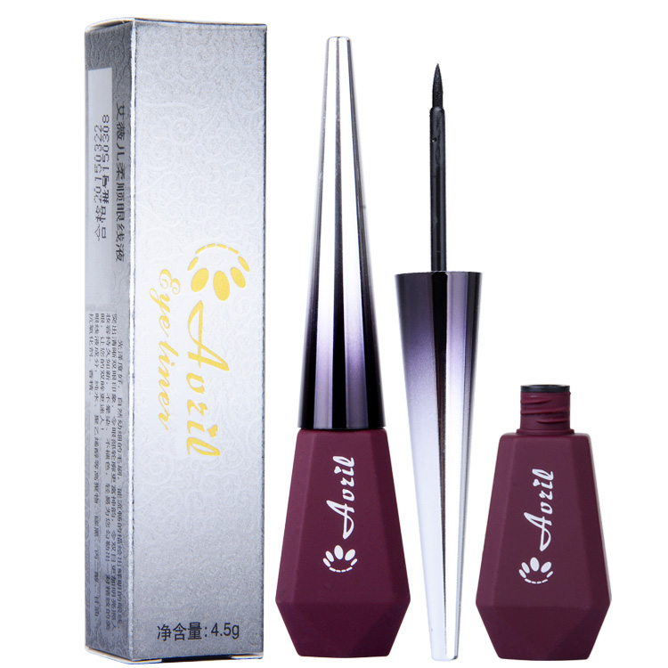 Authentic Ai Weier bút kẻ mắt mềm mại bền lâu chống chàm không xỉ chống dị ứng cứng đầu cứng bàn chải mềm khô nhanh - Bút kẻ mắt eyeliner black rouge