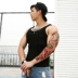 Mùa hè 2018 mới áo vest cổ tròn thể thao nam thể thao thấm mồ hôi bó sát co giãn cotton mỏng chạm đáy áo