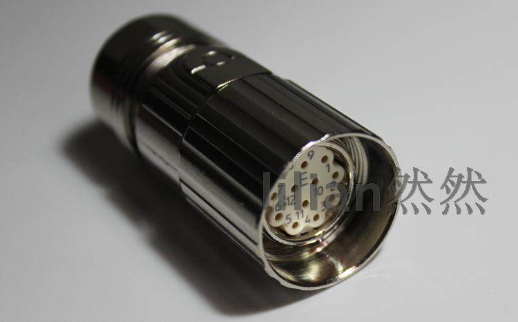 Plug aviation plug 6FX2003-0SU12 SIEMENS 12 core signal motor connector German original