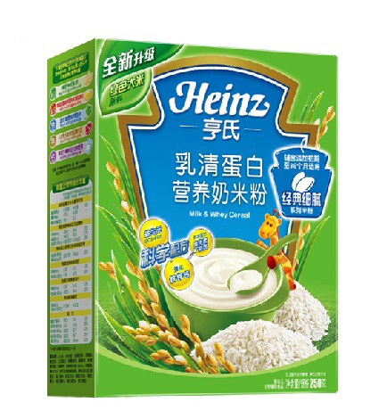 14年11月 Heinz/亨氏乳清蛋白营养奶米粉250克 HS1039