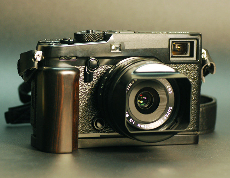 Handmade Wood Ebony L Hand Grip Holder for Fujifilm Fuji X-PRO2