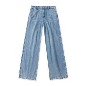 ການຄ້າຕ່າງປະເທດຊັກ jeans ກົງພາກຮຽນ spring ແລະດູໃບໄມ້ລົ່ນຄົນອັບເດດ: ໃຫມ່ຂອງແມ່ຍິງຂາກວ້າງກາງວ່າງກະທັດຮັດກາງເກງຂາຍາວ 11164