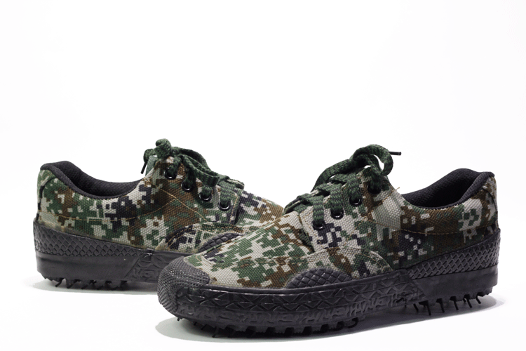 Bottes militaires pour homme en toile - Ref 1399857 Image 15