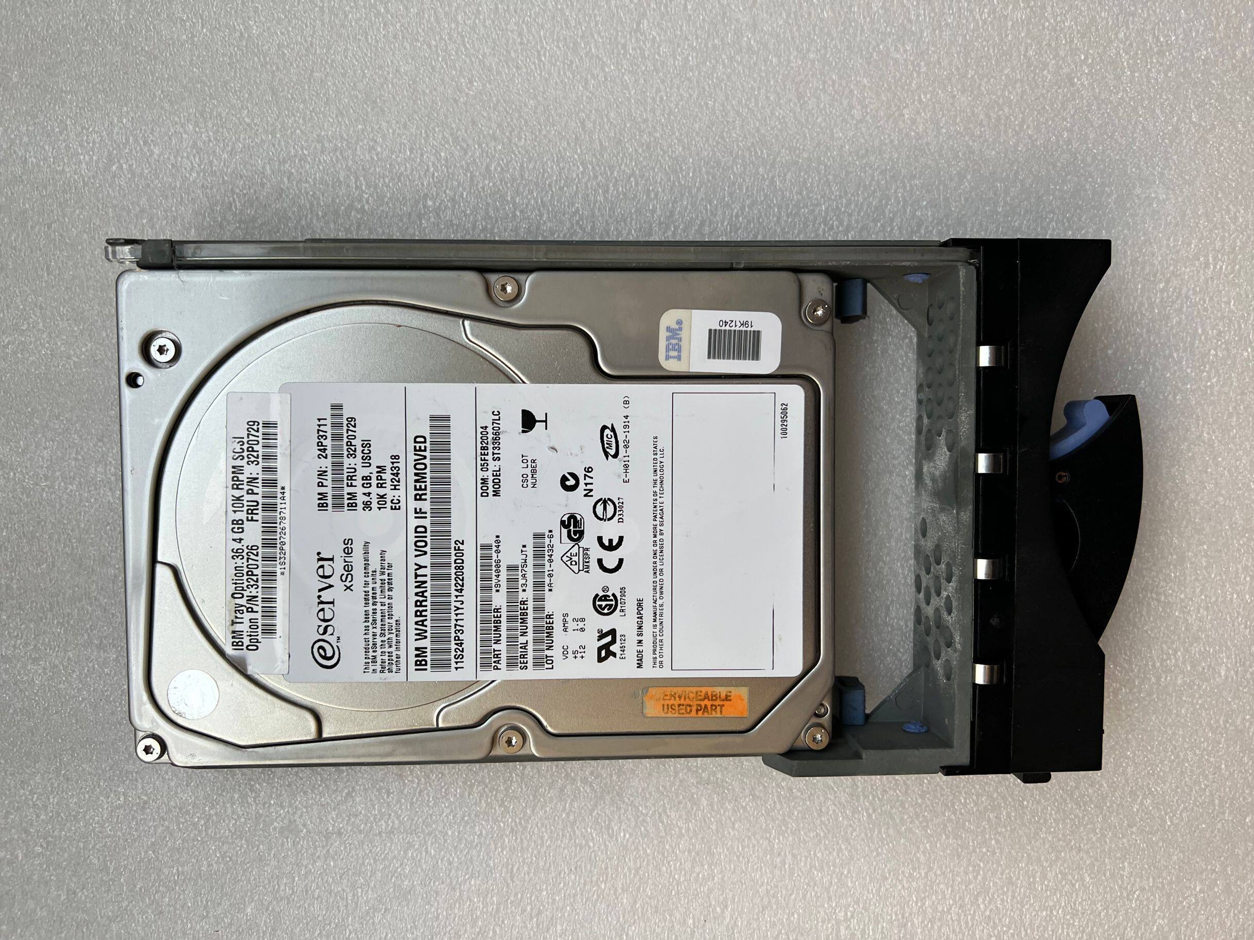 IBM 36 4G SCSI HDD 32P0729 32P0726 24P3711