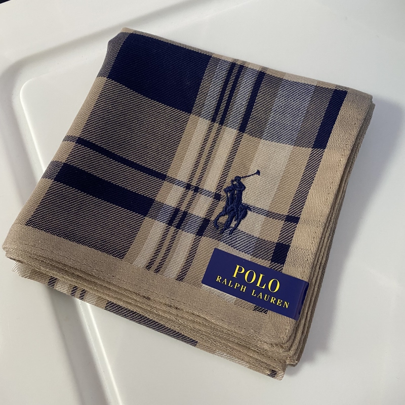 Authentic Japanese Polo Ralph Lauren Handkerchief, Small Square Scarf, Christmas Gift Authentic Japanese Polo Ralph Lauren Handkerchief, Small Square Scarf, Christmas Gift