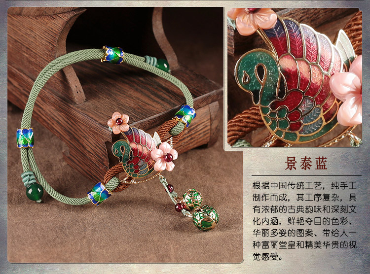 Cổ chân vòng chân nữ cảm giác chuông cá tính có tiếng chuông cung điện retro quốc gia chân gió chuỗi chân nữ trang sức Hàn Quốc lắc chân bạc pnj
