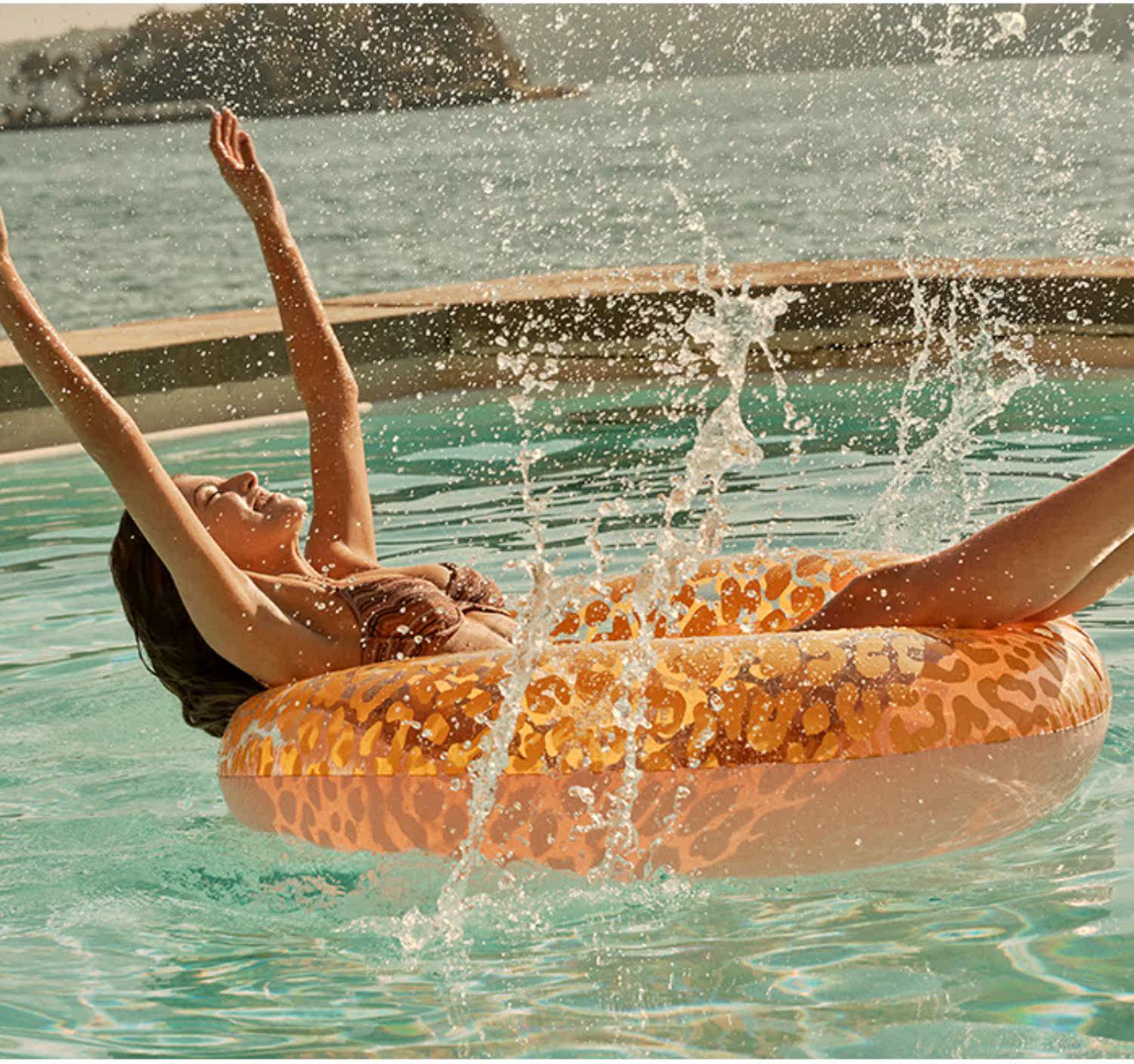 Надувной плавательный круг для взрослых, популярно в интернете, русалка, увеличенная толщина 