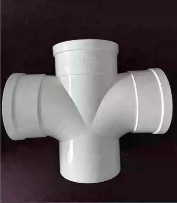 PVC drainage pipe four-way plane four-way interpolation drainage pipe four-fork positive four-way interpolation 50*50 110*110