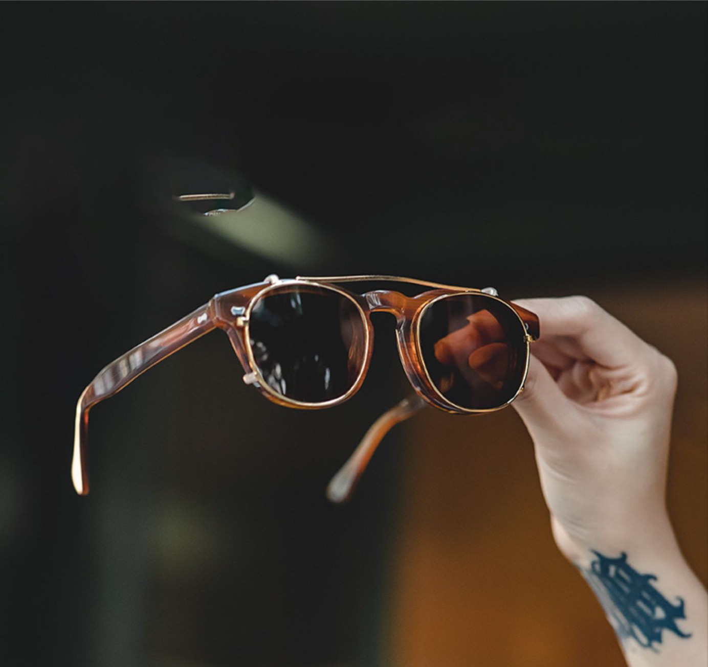 Ретро классические антикварные солнцезащитные очки, черный набор, в американском стиле 