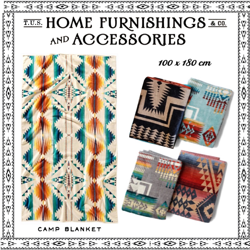 A Must-Have for Outdoor Enthusiasts: a Non-Pendleton Beach Towel, Navajo-Style Home Cotton Bath Towel and Fleece Blanket