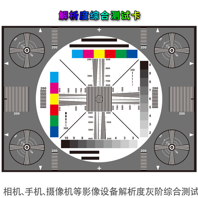 Clarity CCD line number test card surveillance camera resolution test diagram original HD 1X0.75 meters