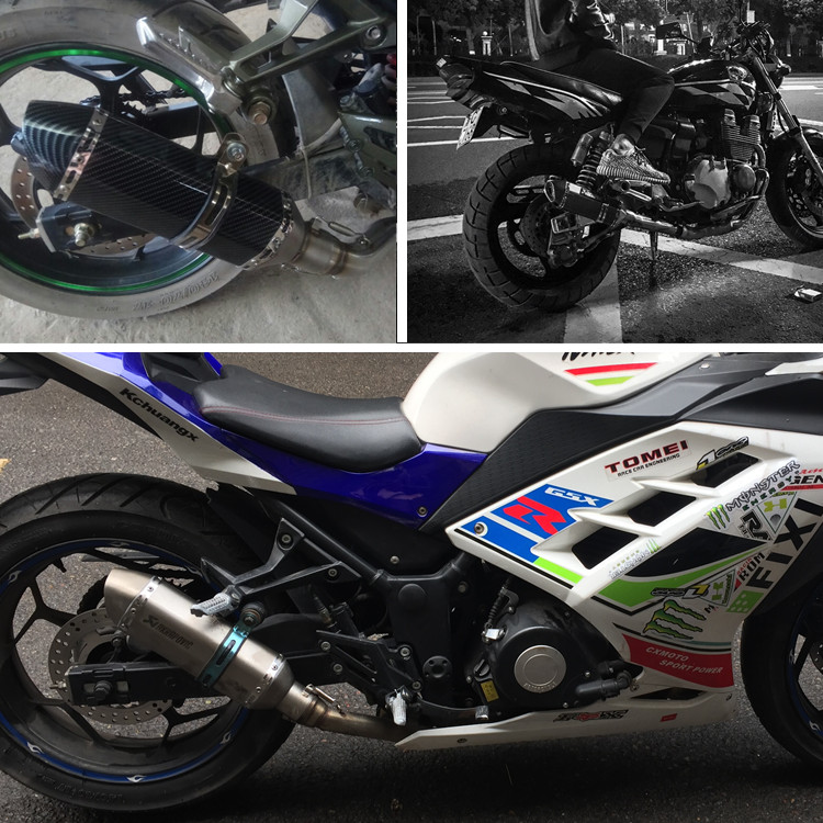 Ống xả xe máy sửa đổi âm thanh xe thể thao Tianzhu ống xả Yamaha nhỏ ninja lục giác R6 ống xả đường phố - Ống xả xe máy nỉ pô xe máy
