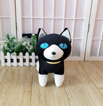 Feminine 5 black cat mona plush toy doll anime perimeter