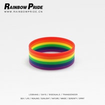 RainbowPride six color rainbow support bracelet LGBT same sex couple jewelry LES European and American fashion men and women