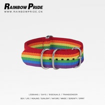 RainbowPride Six-color Rainbow All-in-One Watch Strap Bracelet Hand Rope Wristband LGBT Jewelry Gift