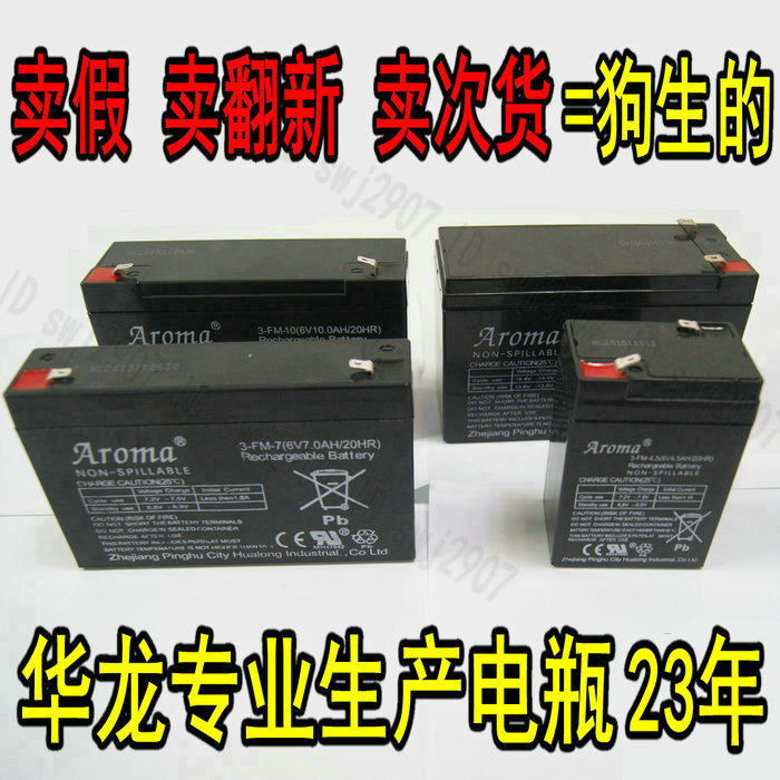 Aroma Battery Kids Electric Stroller Lead-Acid Battery 6V 12V 4.5A 7A 10 AH 3-FM-